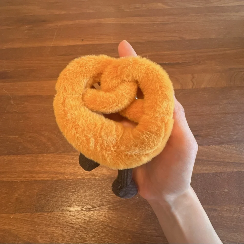 Pretzel Plush Keychain Kawaii Soft Mini Plush Bag Charm Cute Food Plush Gift